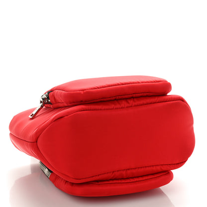 Prada Tessuto Nylon Pocket Small Cargo Tote Rosso Black 4 of 8