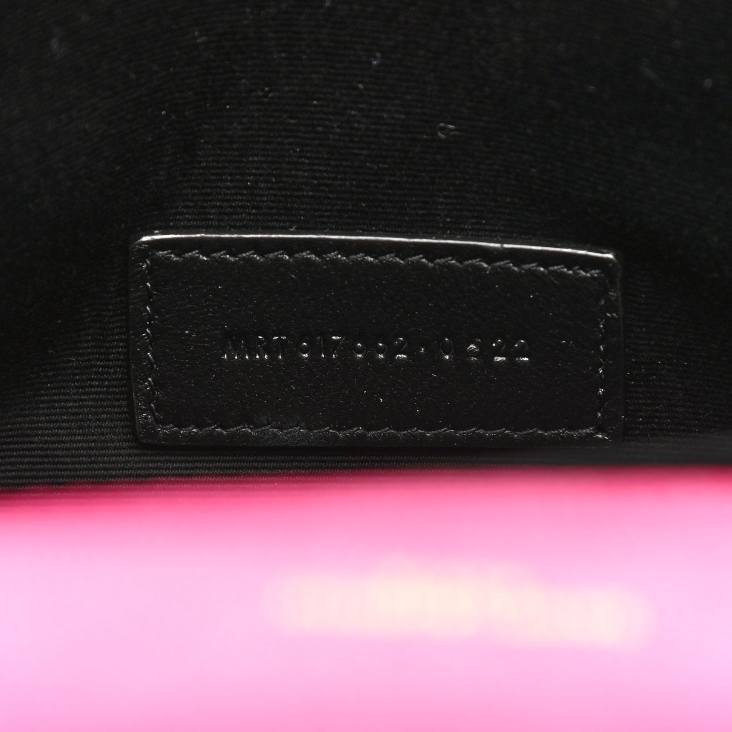 Grain De Poudre Matelasse Chevron Monogram Envelope Clutch Fuchsia