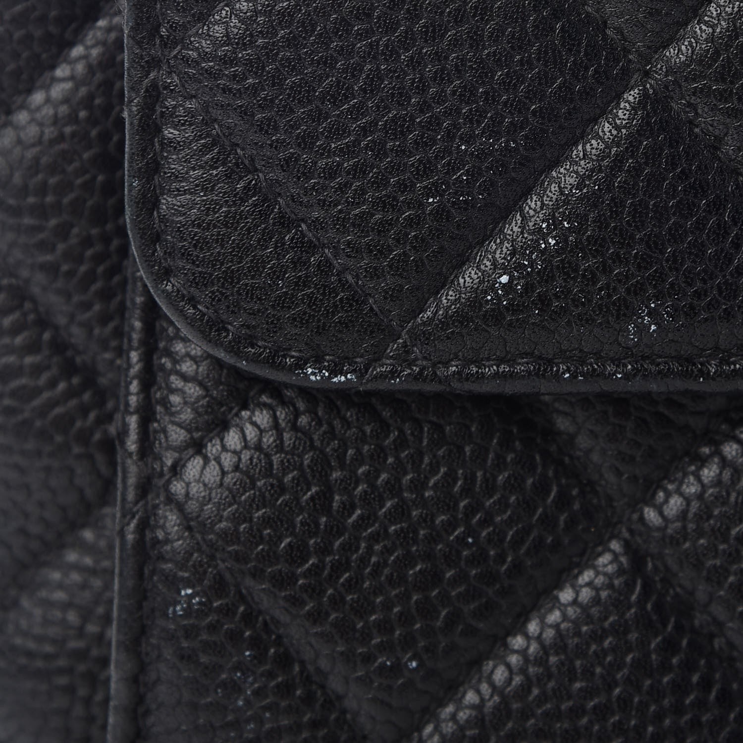 Chanel Caviar Quilted Flap Shoulder Bag Black 12 of 13