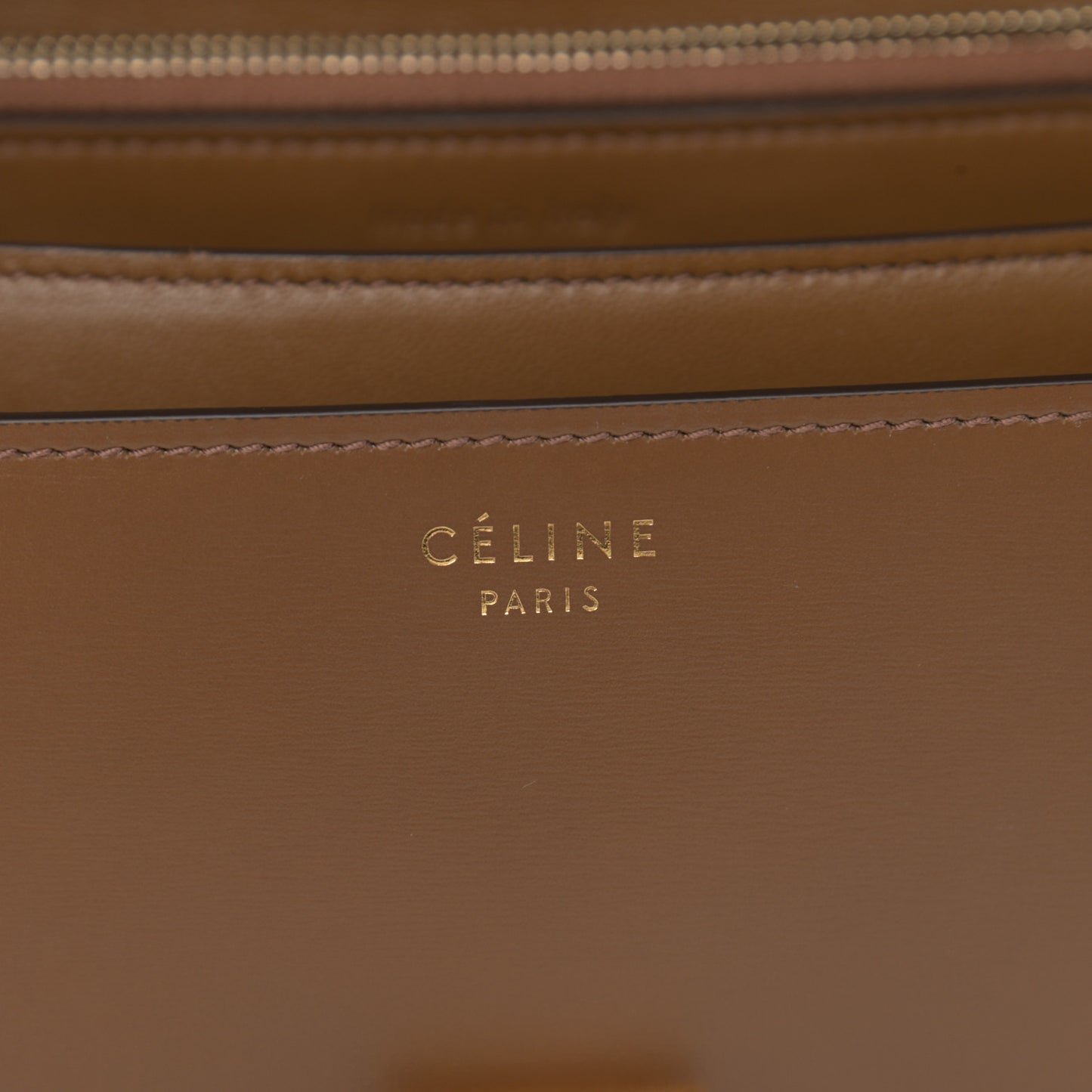 Box Calfskin Medium Classic Box Flap Bag Camel
