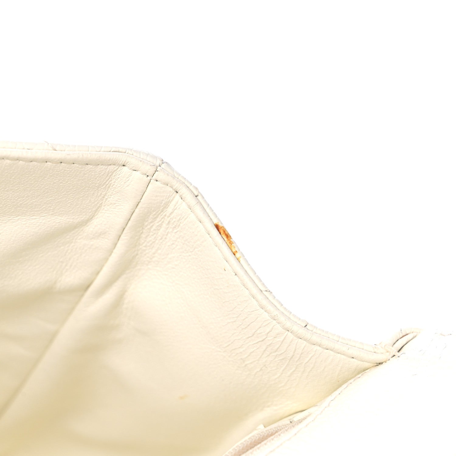 Chanel Caviar Quilted Jumbo Single Flap White 13 of 18