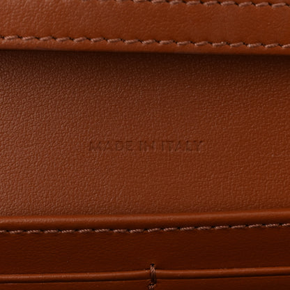 Celine Triomphe Canvas Calfskin Wallet on Chain Tan 7 of 10
