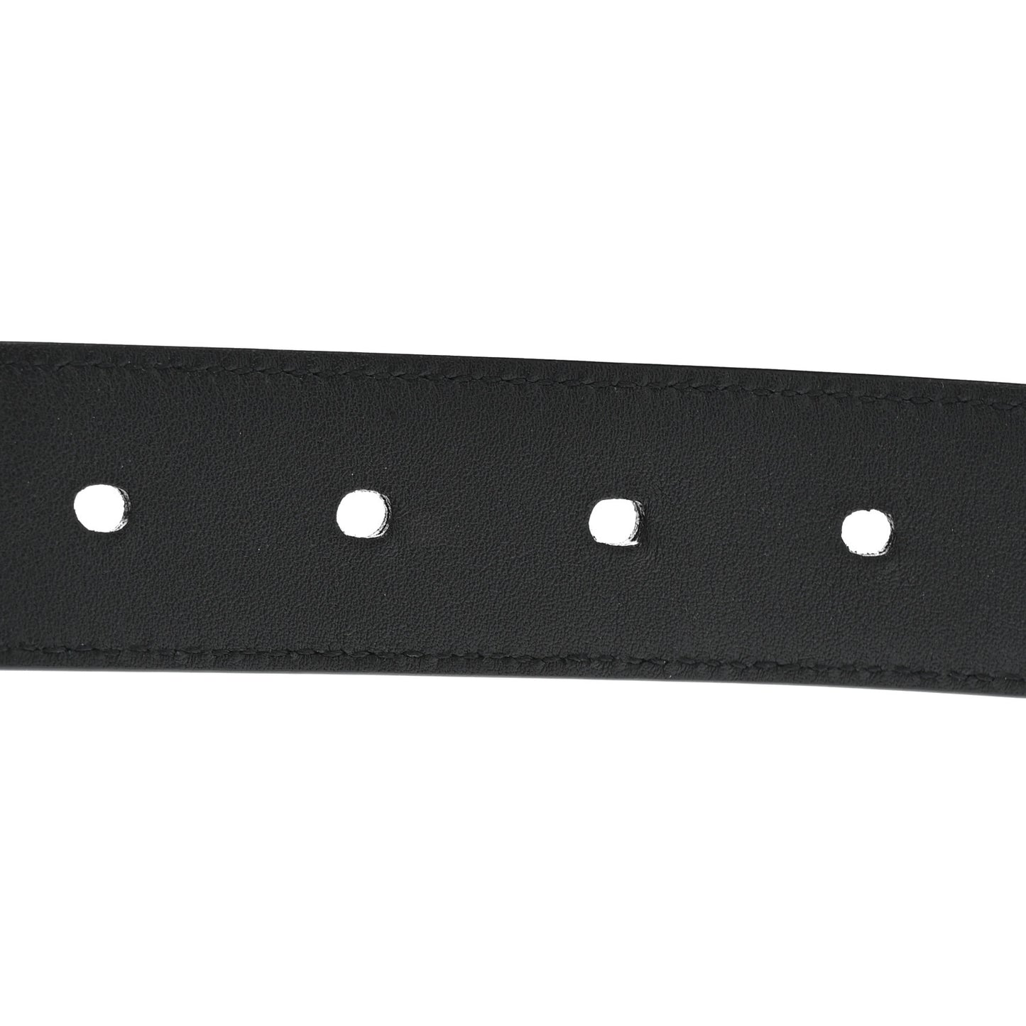 Smooth Calfskin Monogram Square Buckle Belt 75 30 Black