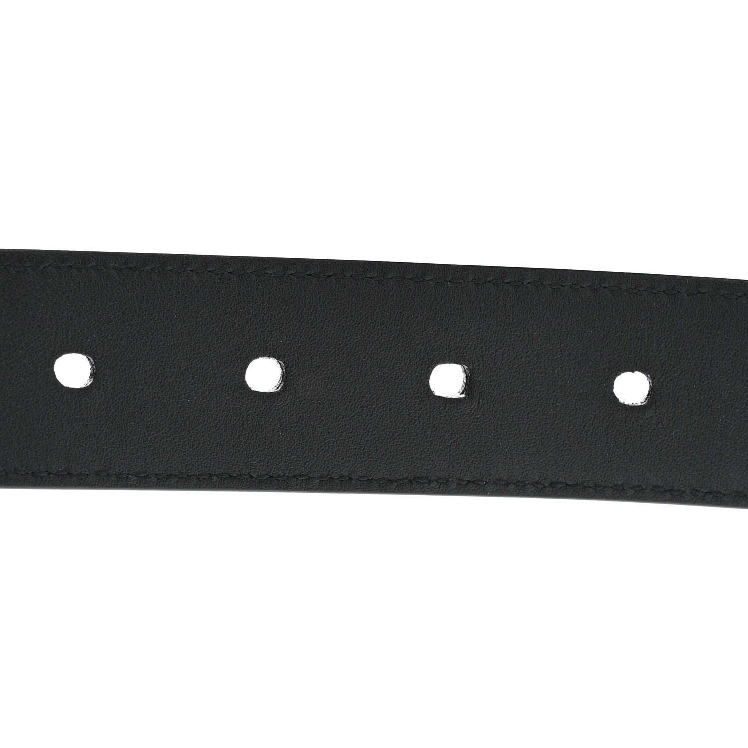 Saint Laurent Smooth Calfskin Monogram Square Buckle Belt 75 30 Black 6 of 6