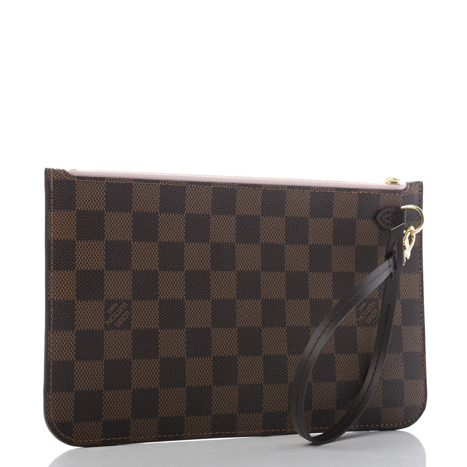 Louis Vuitton Damier Ebene Neverfull MM GM Pochette Rose Ballerine 3 of 7