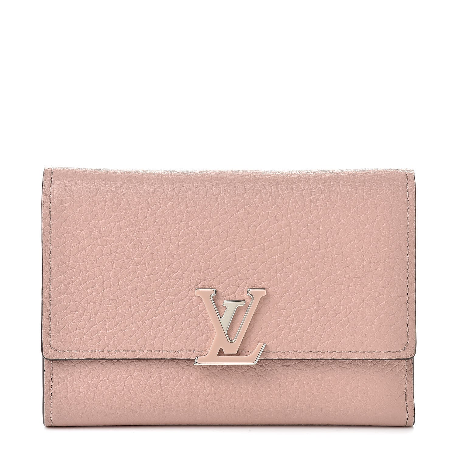Louis Vuitton Taurillon Capucines Compact Wallet Magnolia 1 of 8