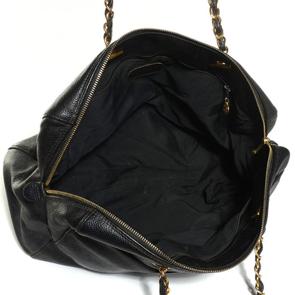Chanel Caviar Large CC Shoulder Bag Black 5 of 7