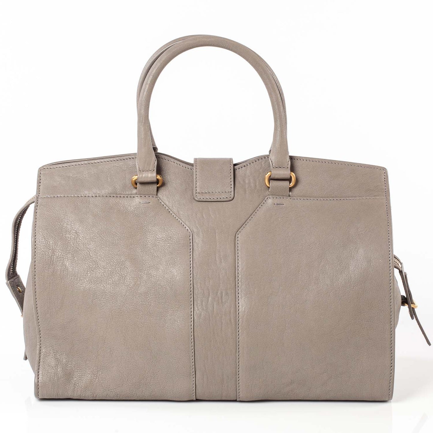 Leather Medium Cabas ChYc Taupe