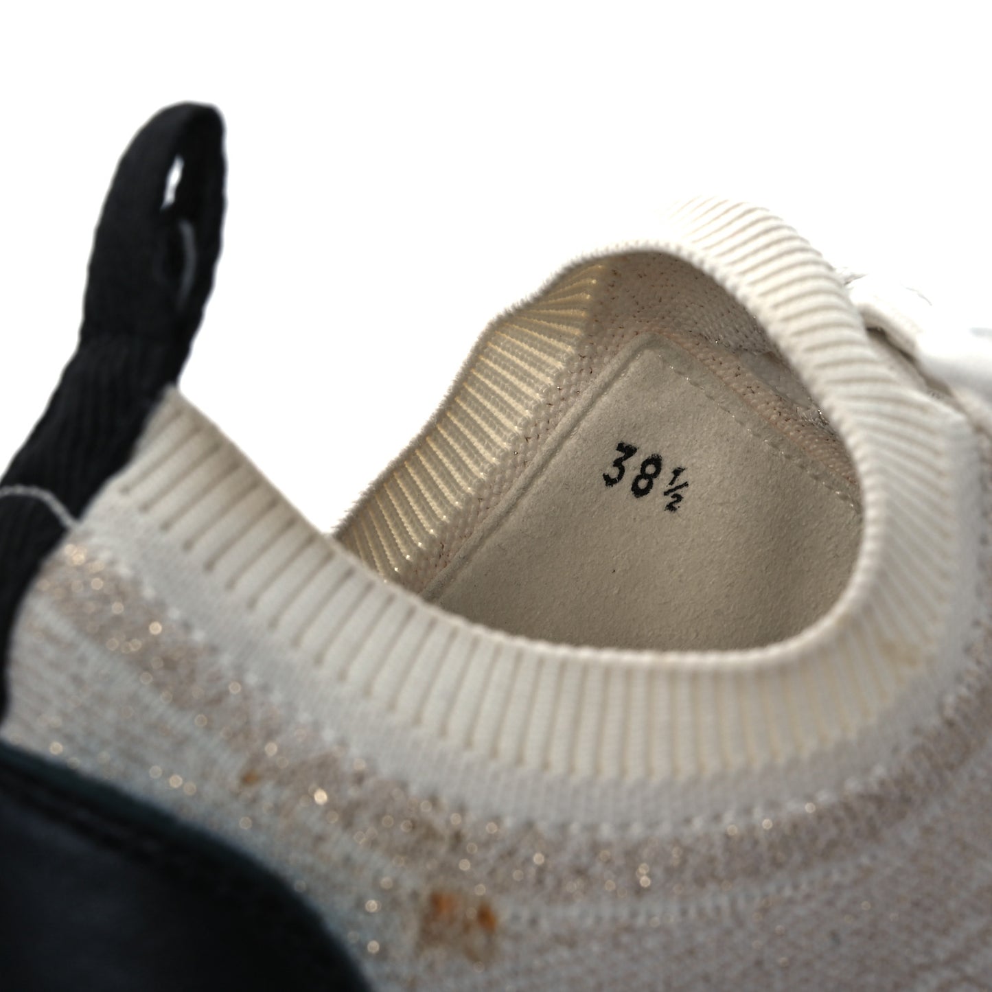 Technical Canvas Goatskin Womens Addict Sneakers 38.5 Multicolor Rose Dore