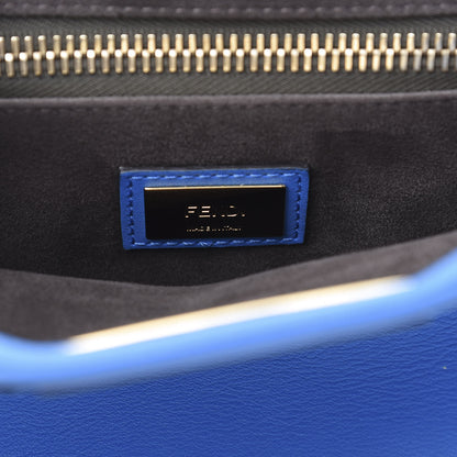 Fendi Vitello Seta Medium Peekaboo Iconic Satchel Blue Royal 7 of 12