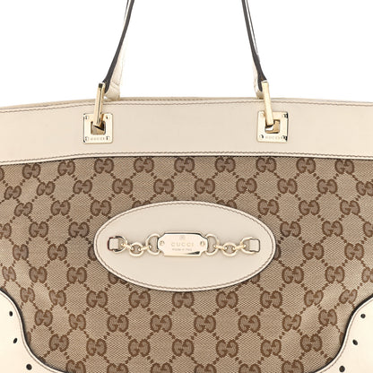 Gucci Monogram Large Punch Tote Off White 8 of 19