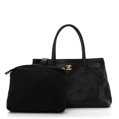 Chanel Calfskin Cerf Executive Shopper Tote Black 2 of 12