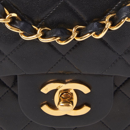Chanel Lambskin Quilted Small Double Flap Black 8 of 10