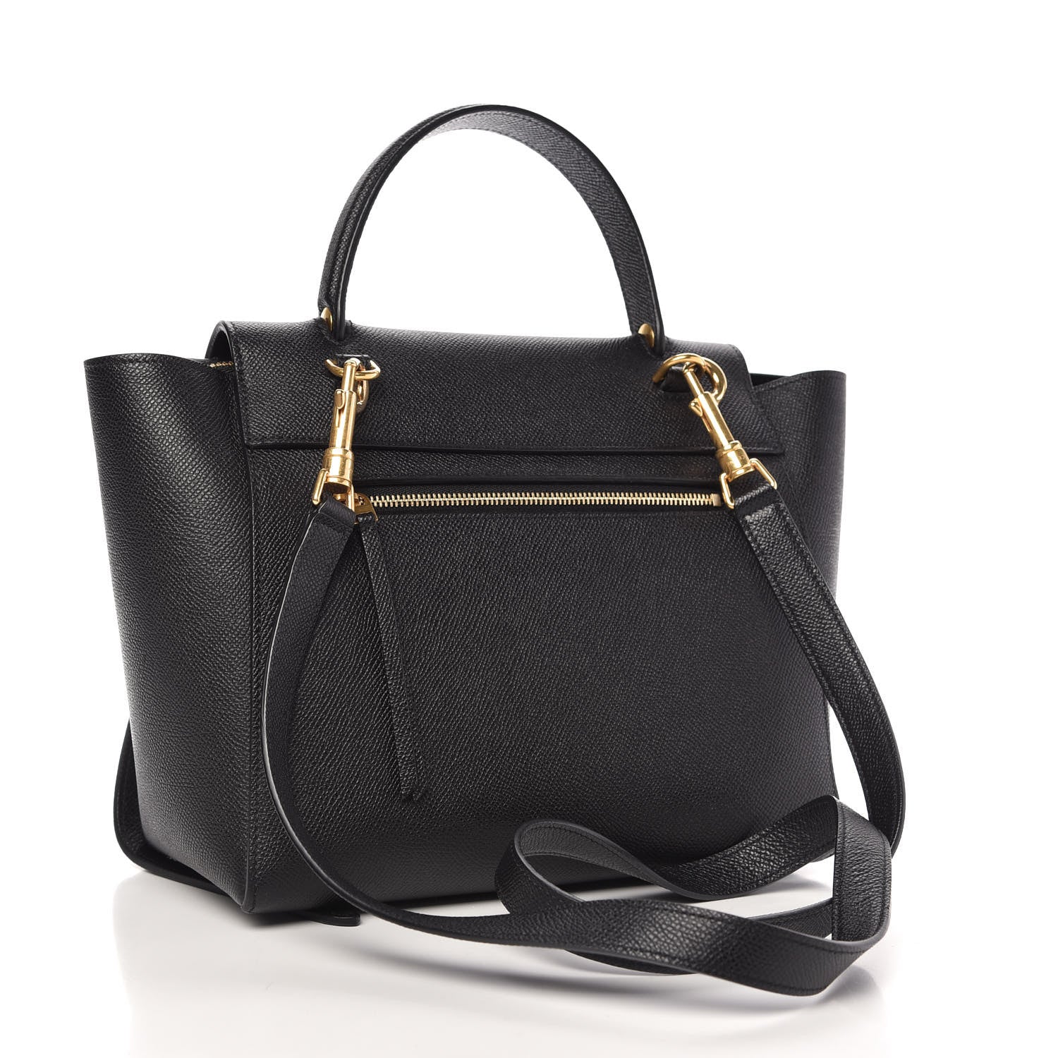Celine Grained Calfskin Micro Belt Bag Black 3 of 9