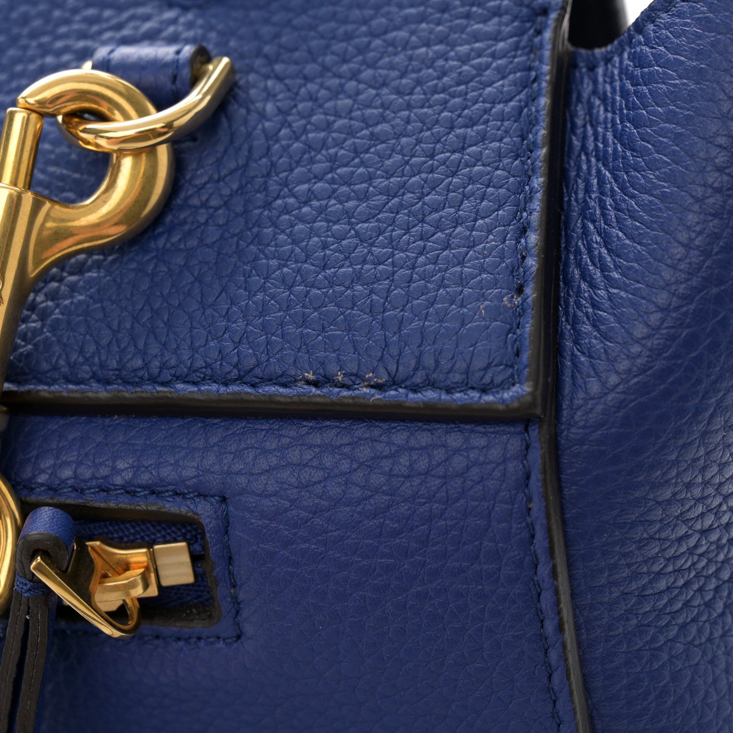 Celine Grained Calfskin Mini Belt Bag Indigo 12 of 14