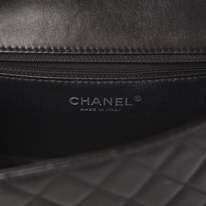 Chanel Lambskin Classic Twist Mini Rectangular Flap Black Burgundy 5 of 10