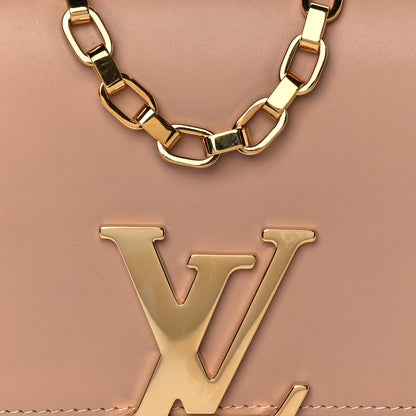 Louis Vuitton Calfskin Chain Louise MM Nude 7 of 10