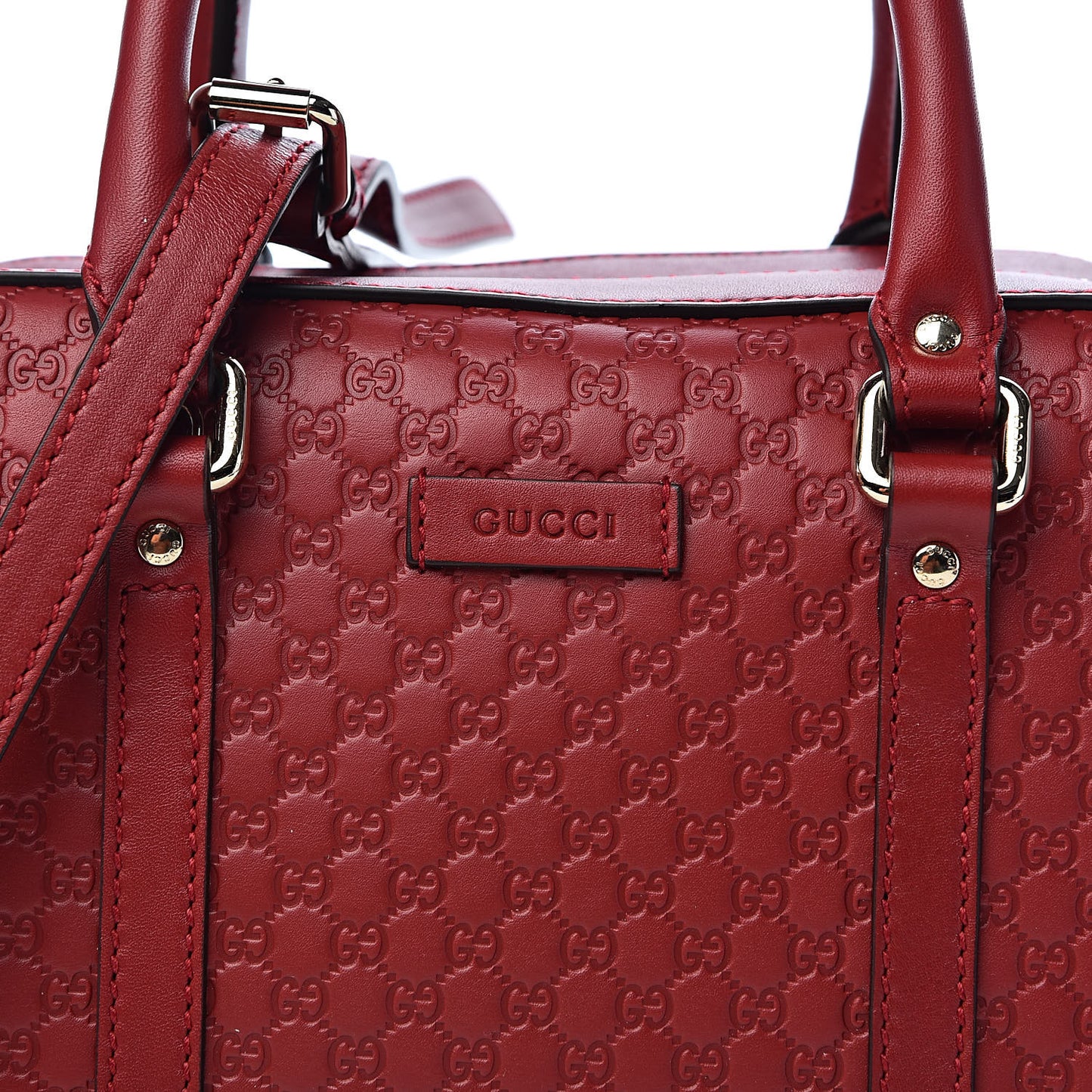 Soft Microguccissima Medium Crossbody Bag Rosso