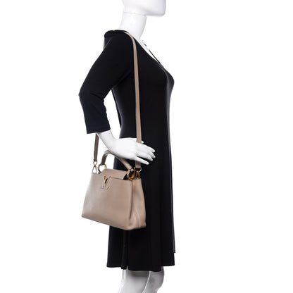 Louis Vuitton Taurillon Capucines BB Galet 2 of 14