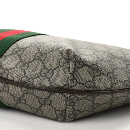 Gucci GG Supreme Monogram Web Small Ophidia Half Moon Hobo Brown 9 of 9