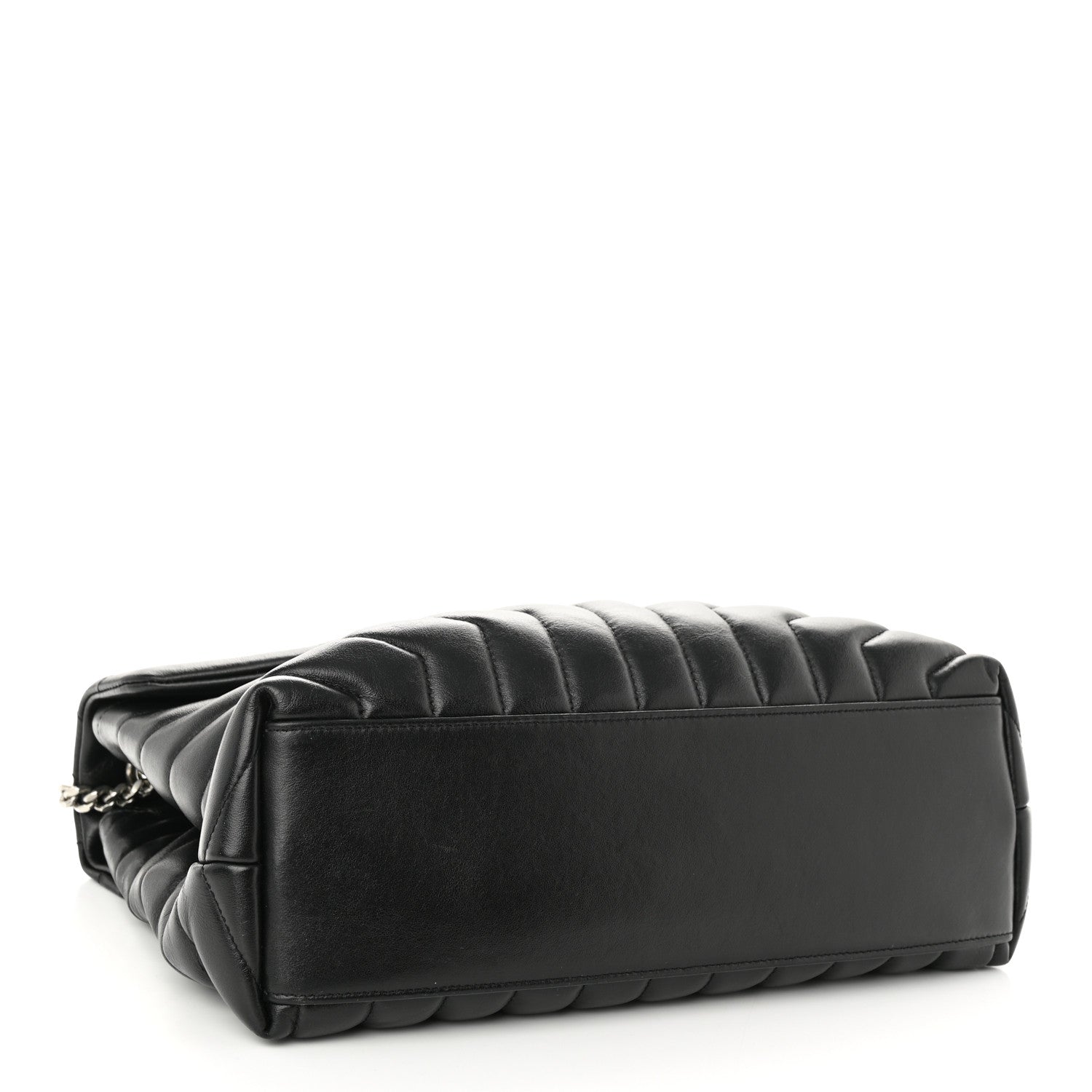 Saint Laurent Calfskin Y Quilted Monogram Medium Loulou Chain Satchel Black 4 of 11