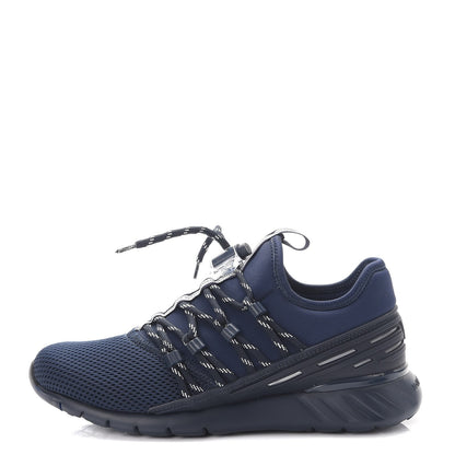 Louis Vuitton Neoprene Mesh Rubber Fastlane Low Sneakers 37 Marine 1 of 9