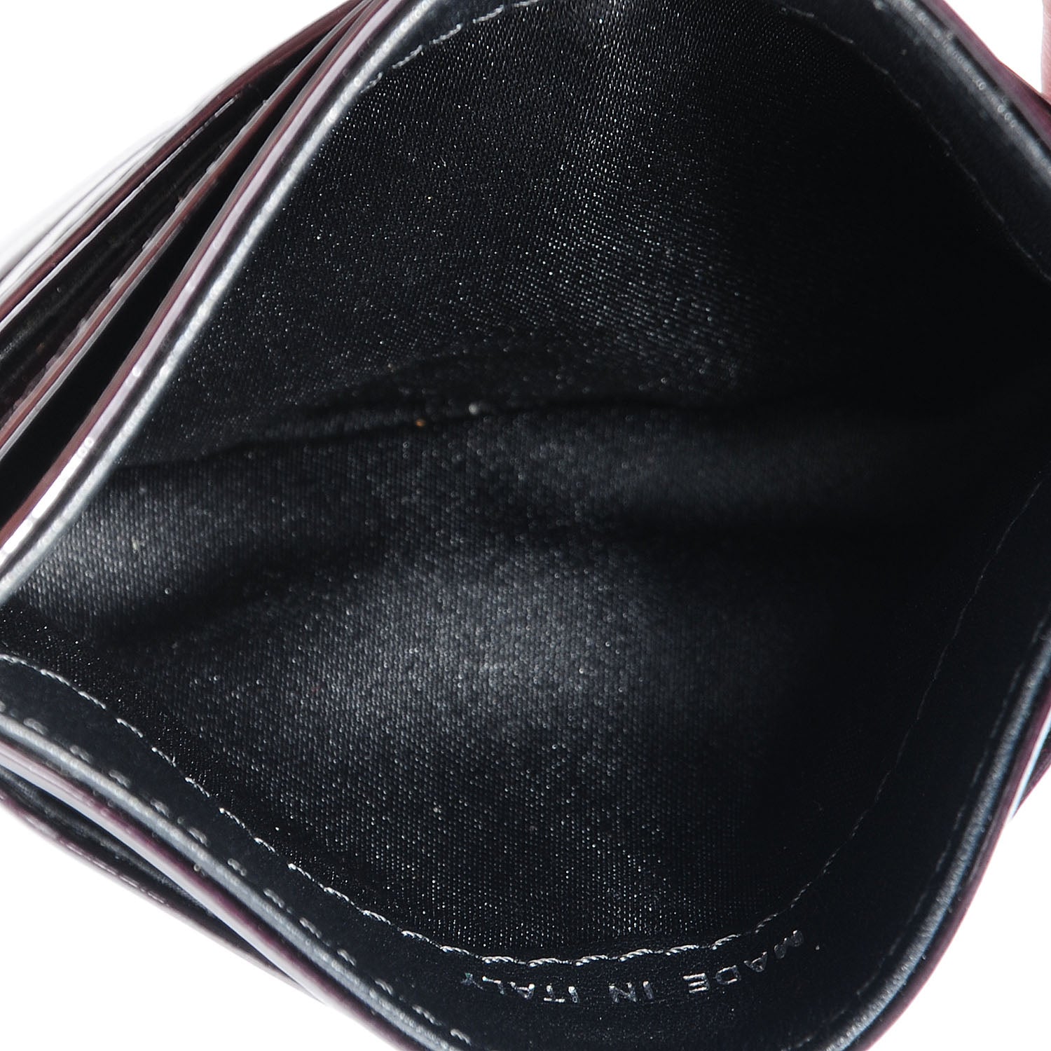 Chanel Patent Camellia Card Holder Black 5 of 8