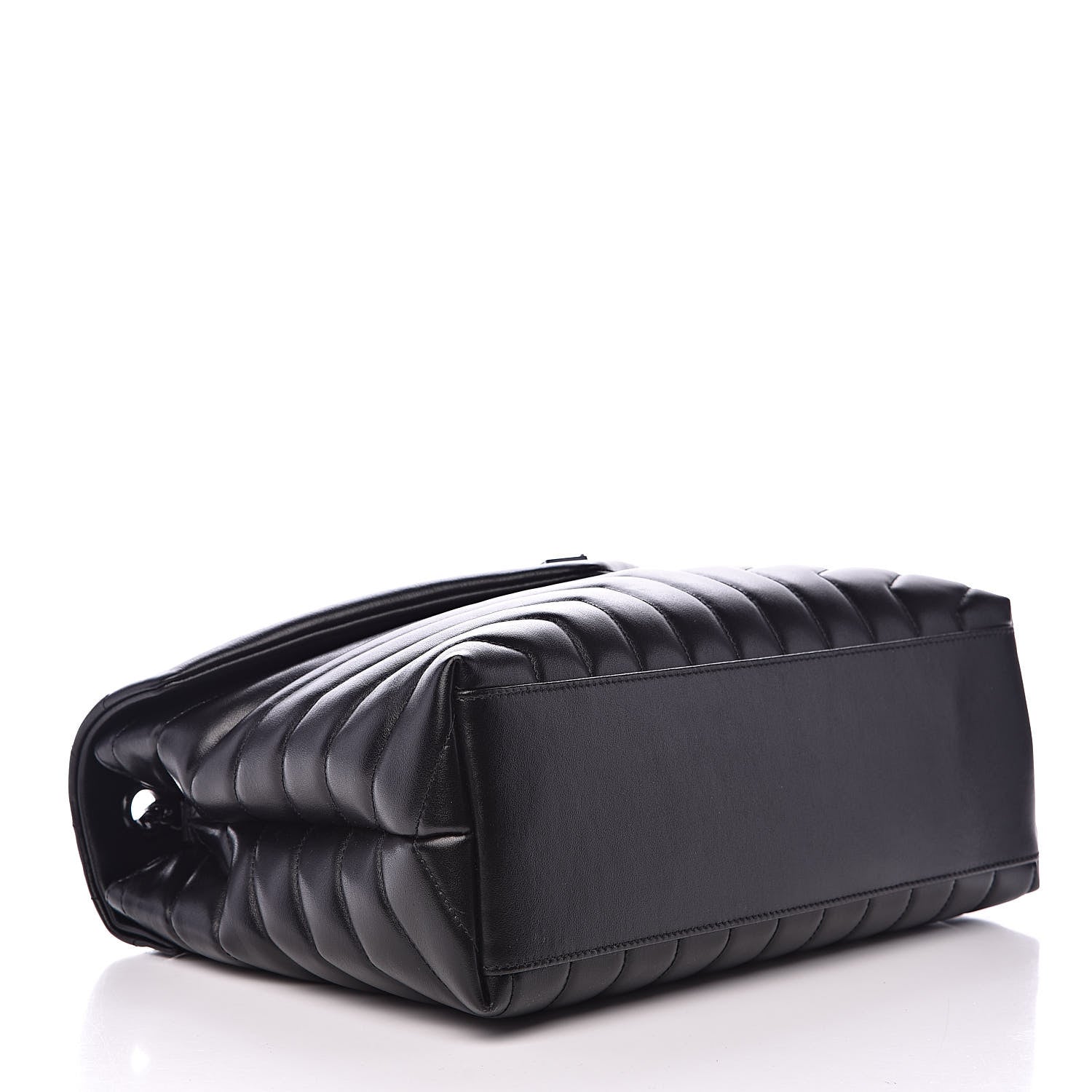Saint Laurent Calfskin Y Quilted Monogram Medium Loulou Chain Satchel Black 4 of 10