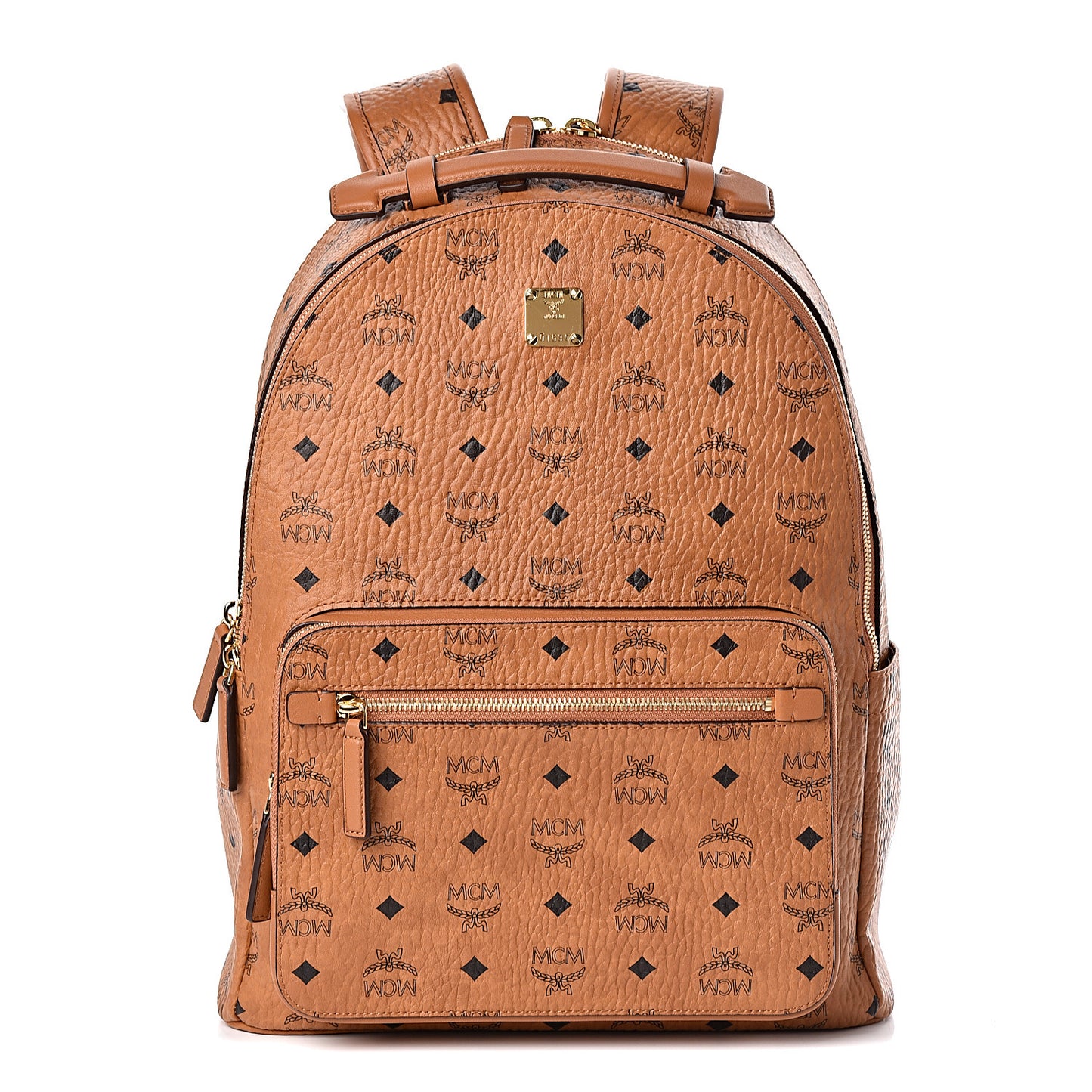 Visetos Mens Medium Stark Backpack Cognac
