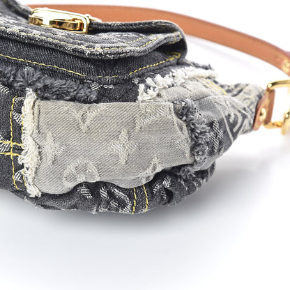 Louis Vuitton Denim Patchwork Pouchy Grey 9 of 9