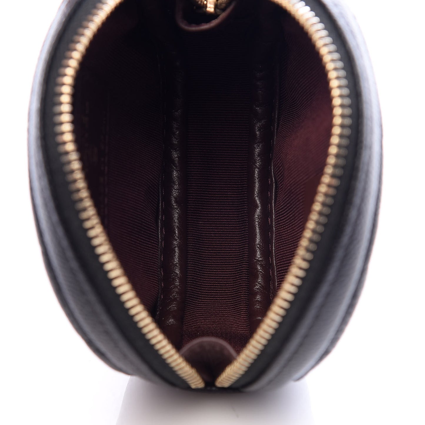 Caviar Quilted Zip Around Classic Coin Purse Black