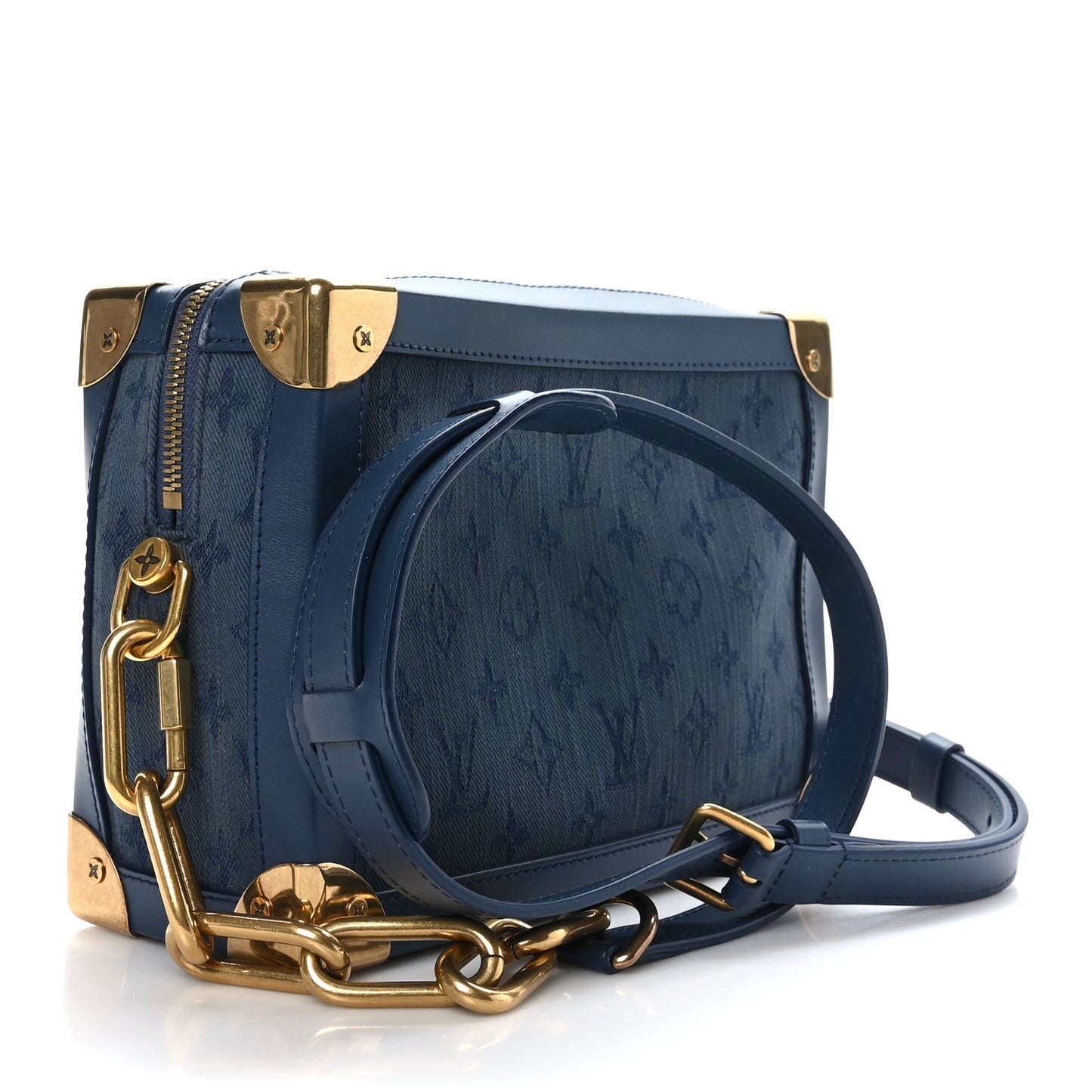 Denim Monogram Soft Trunk Navy