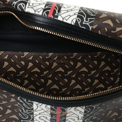 Burberry E-Canvas Monogram Stripe Medium Sonny Bum Bag Bridle Brown 6 of 13