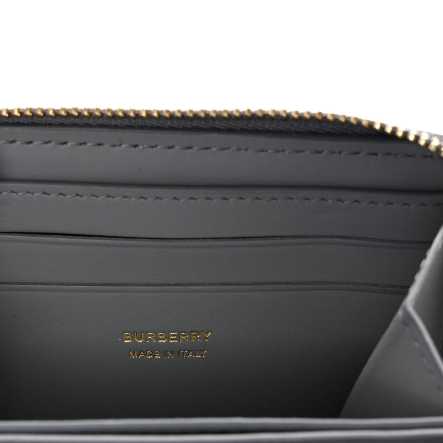 Burberry Lambskin Quilted Lola Wallet Grey 6 of 6