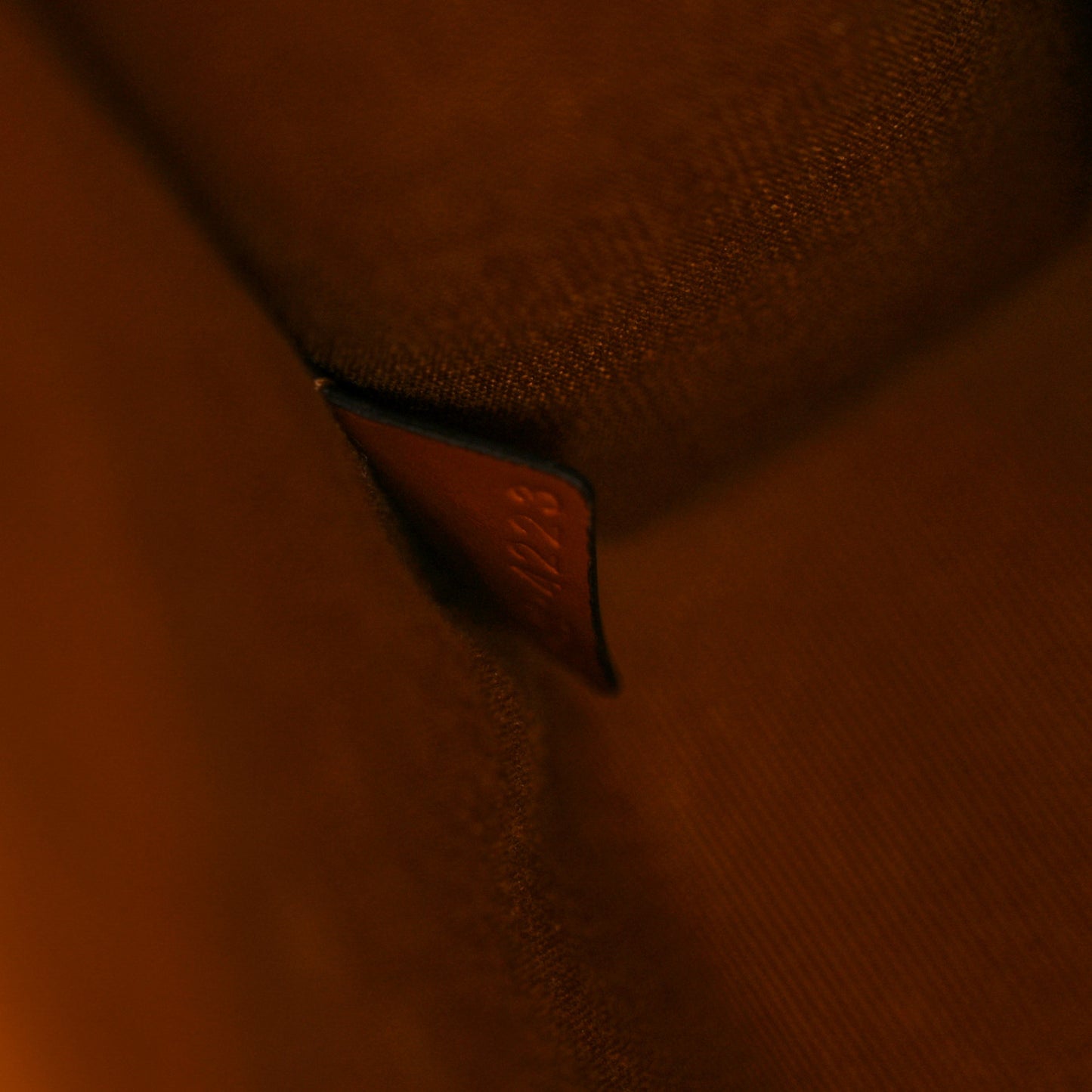 Triomphe Canvas Calfskin Mini Vertical Cabas Grege