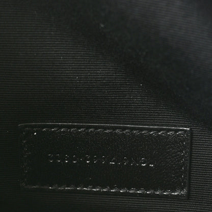 Saint Laurent Grain De Poudre Matelasse Chevron Monogram Envelope Clutch Dark Beige 6 of 8