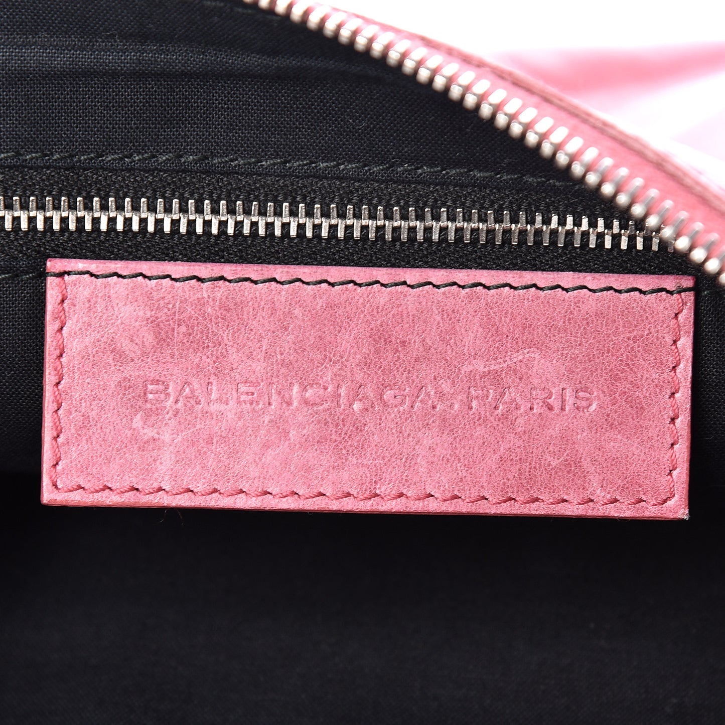 Agneau Giant 21 Silver Hardware Flat Handle Clutch Framboise