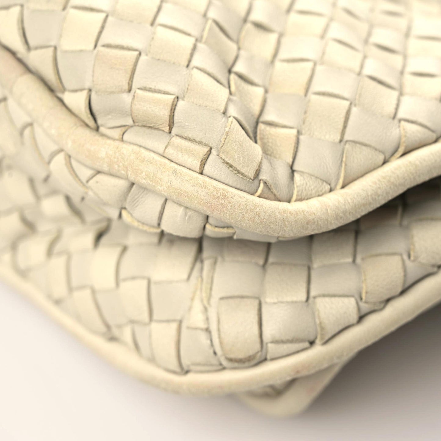 Nappa Intrecciato Duette Shoulder Bag Marmo