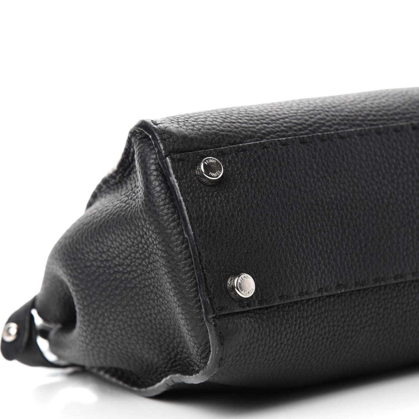 Cuoio Romano Selleria Bi-Color Medium Peekaboo Iconic Satchel Black Mou