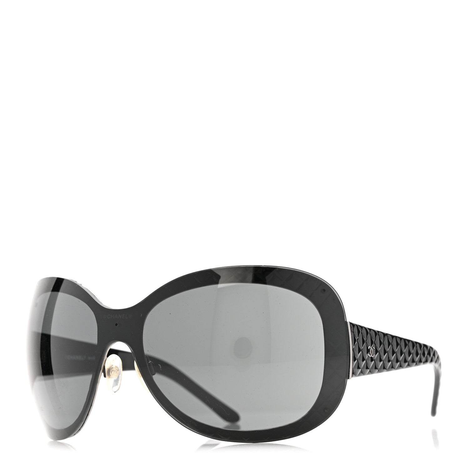 Chanel Quilted CC Sunglasses 4165 Black 1 of 9