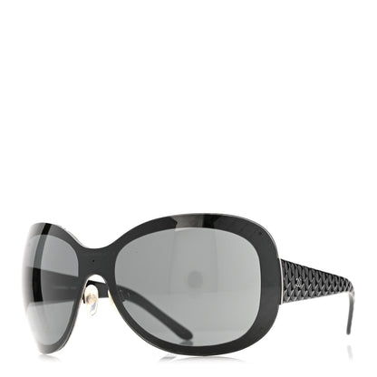 Chanel Quilted CC Sunglasses 4165 Black 1 of 9