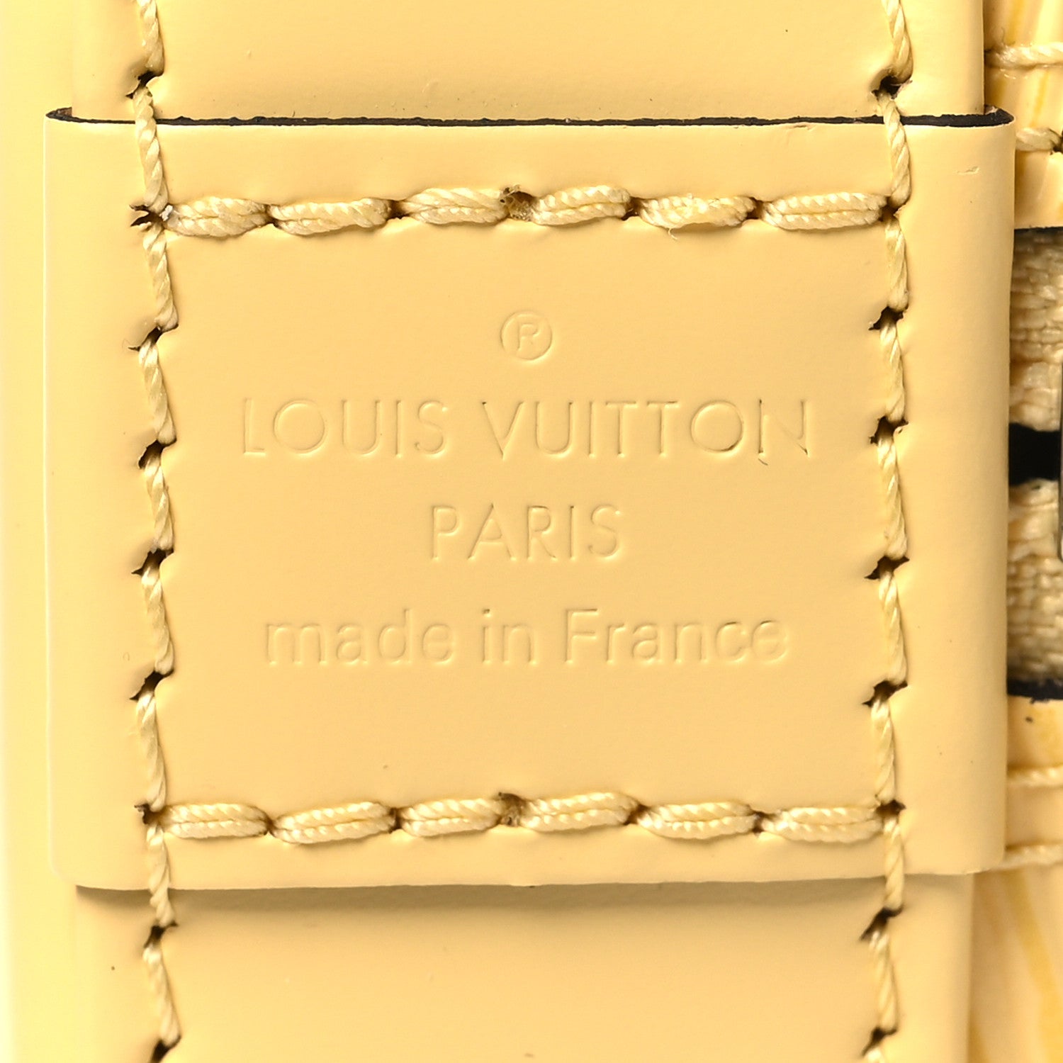 Louis Vuitton Epi Jacquard Alma BB Jaune Plume 6 of 10