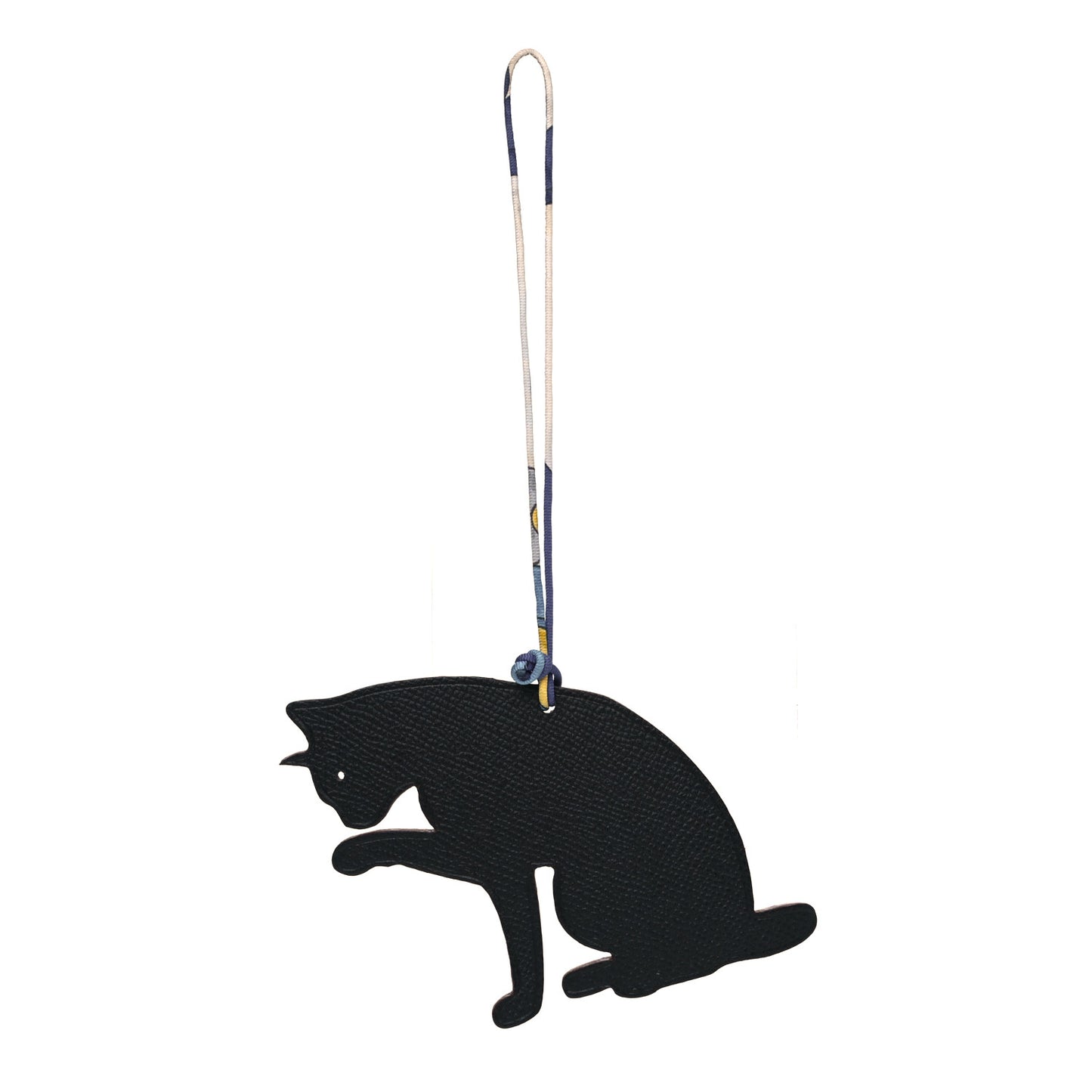 Togo Epsom Petit H Cat Bag Charm Rouge Casaque Black