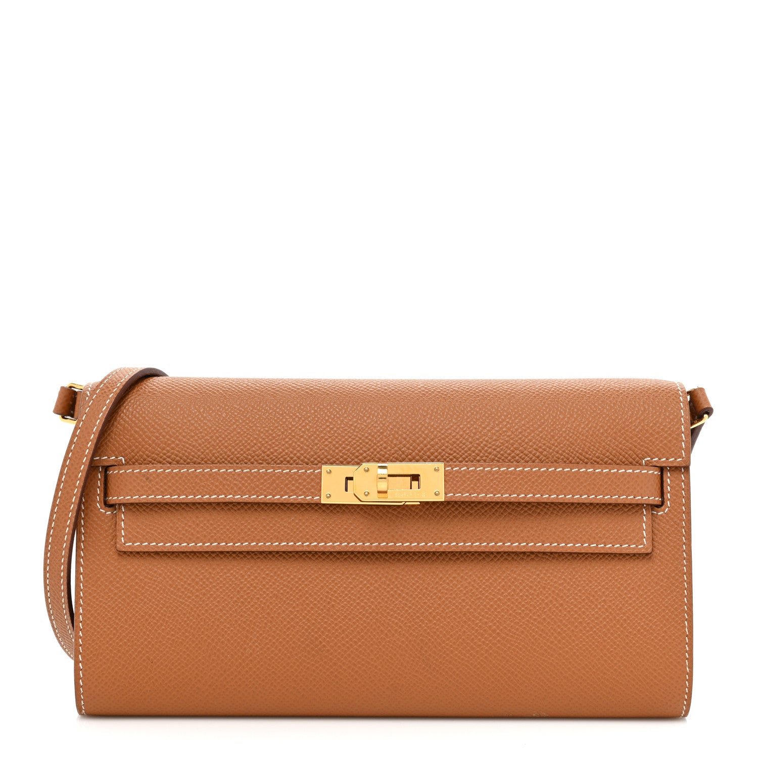 Hermes Epsom Kelly Wallet To Go Gold 1 of 10