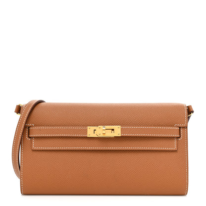 Hermes Epsom Kelly Wallet To Go Gold 1 of 10