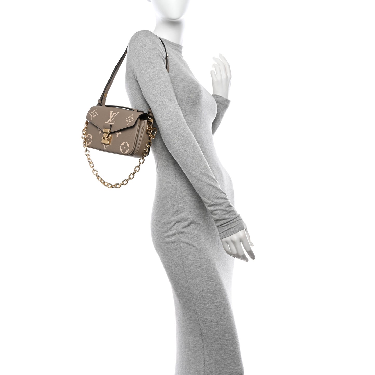 Empreinte Monogram Giant Pochette Metis East West Tourterelle Creme