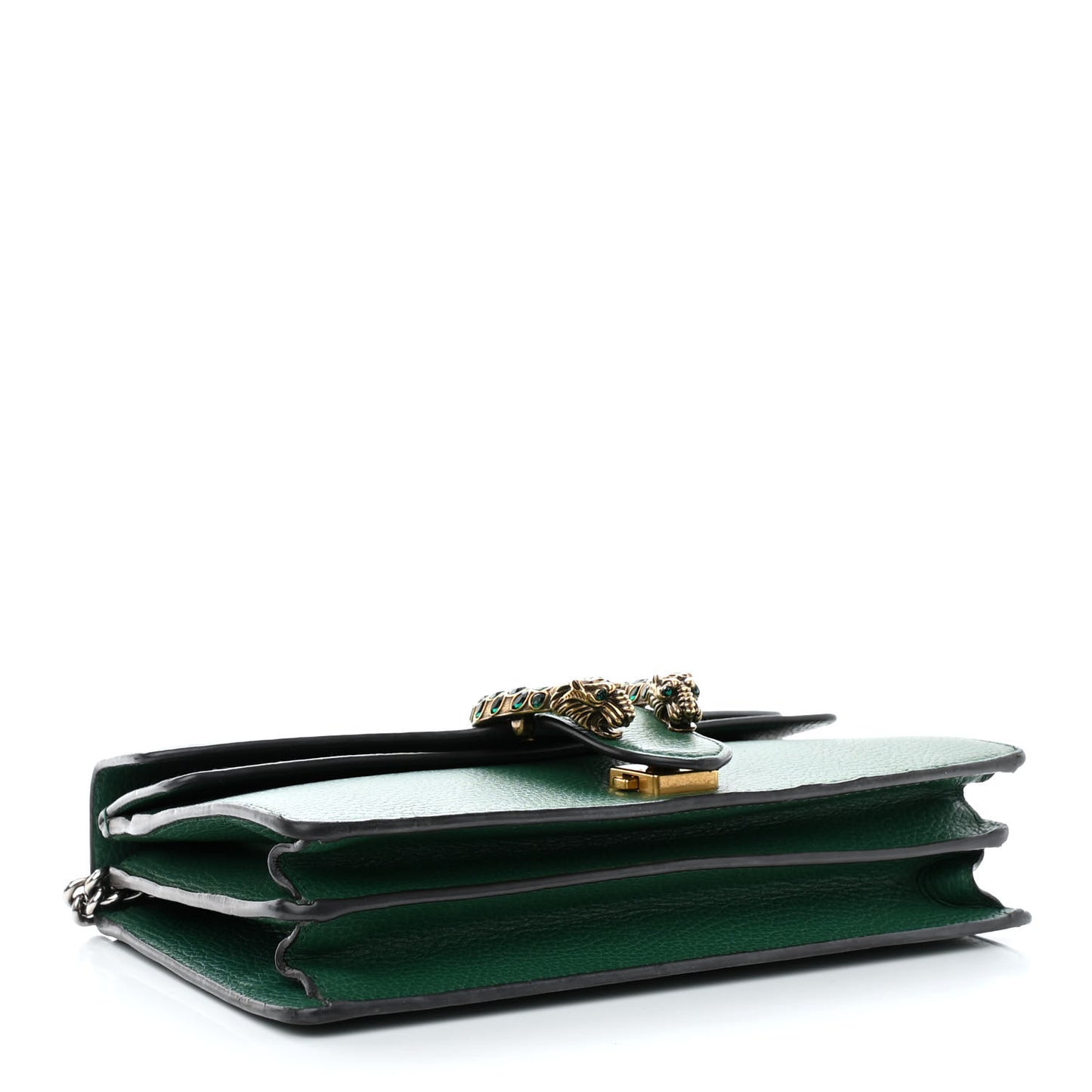 Pebbled Calfskin Small Dionysus Shoulder Bag Emerald
