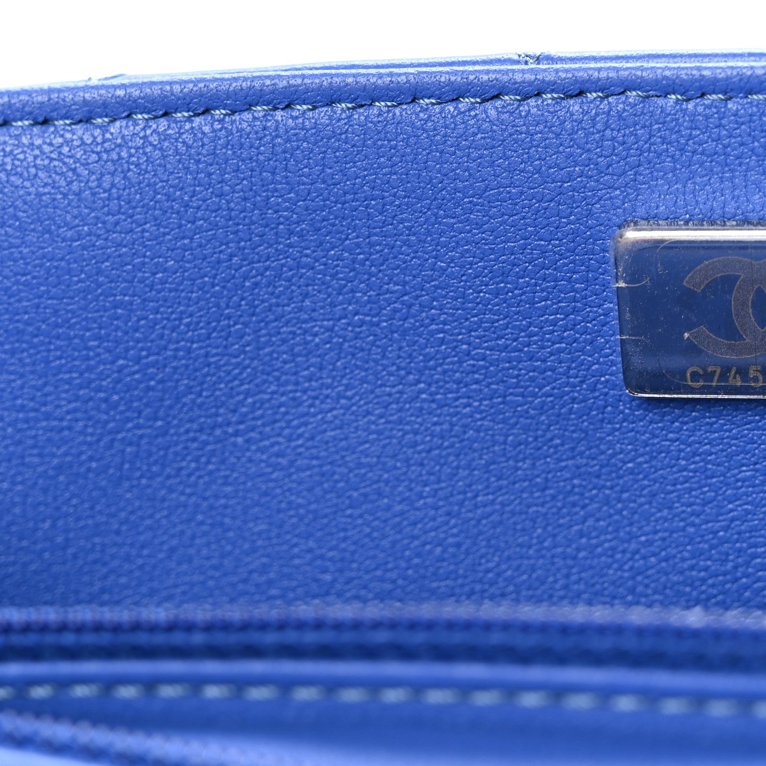 Chanel Lambskin Quilted Mini Rectangular Flap Blue 7 of 11