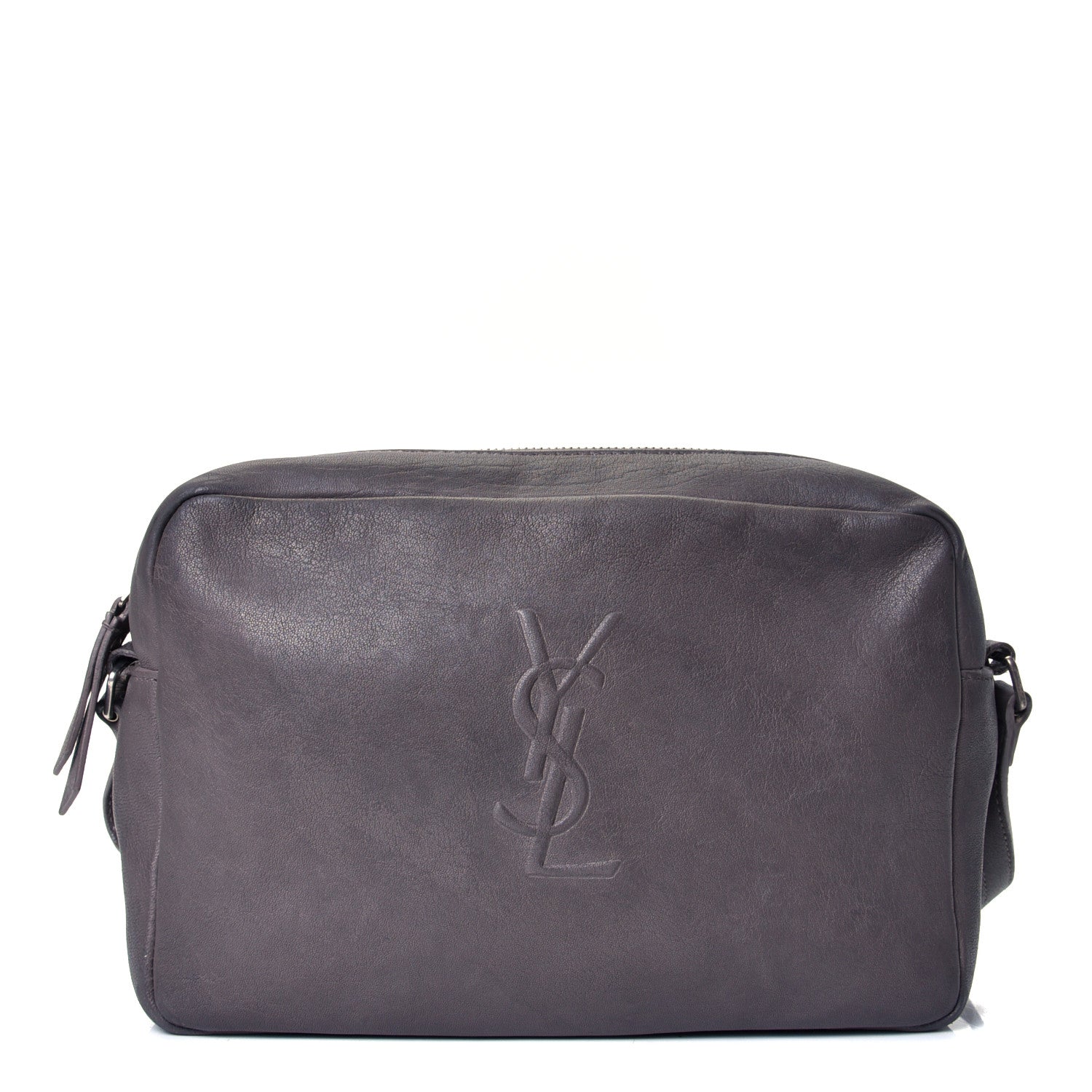 Saint Laurent Lambskin Monogram Small Lou Camera Bag Fog 1 of 4
