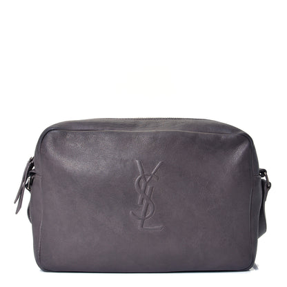 Saint Laurent Lambskin Monogram Small Lou Camera Bag Fog 1 of 4